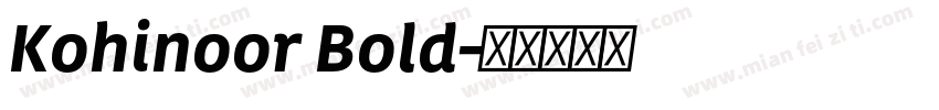 Kohinoor Bold字体转换